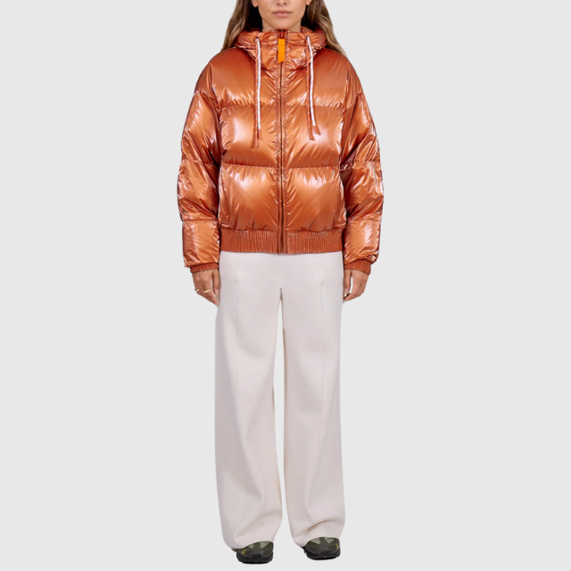 Doudoune courte brillante Nine