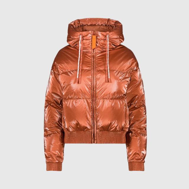 Doudoune courte brillante Nine