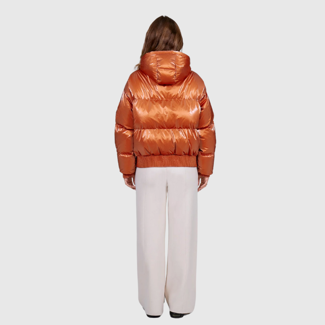 Doudoune courte brillante Nine