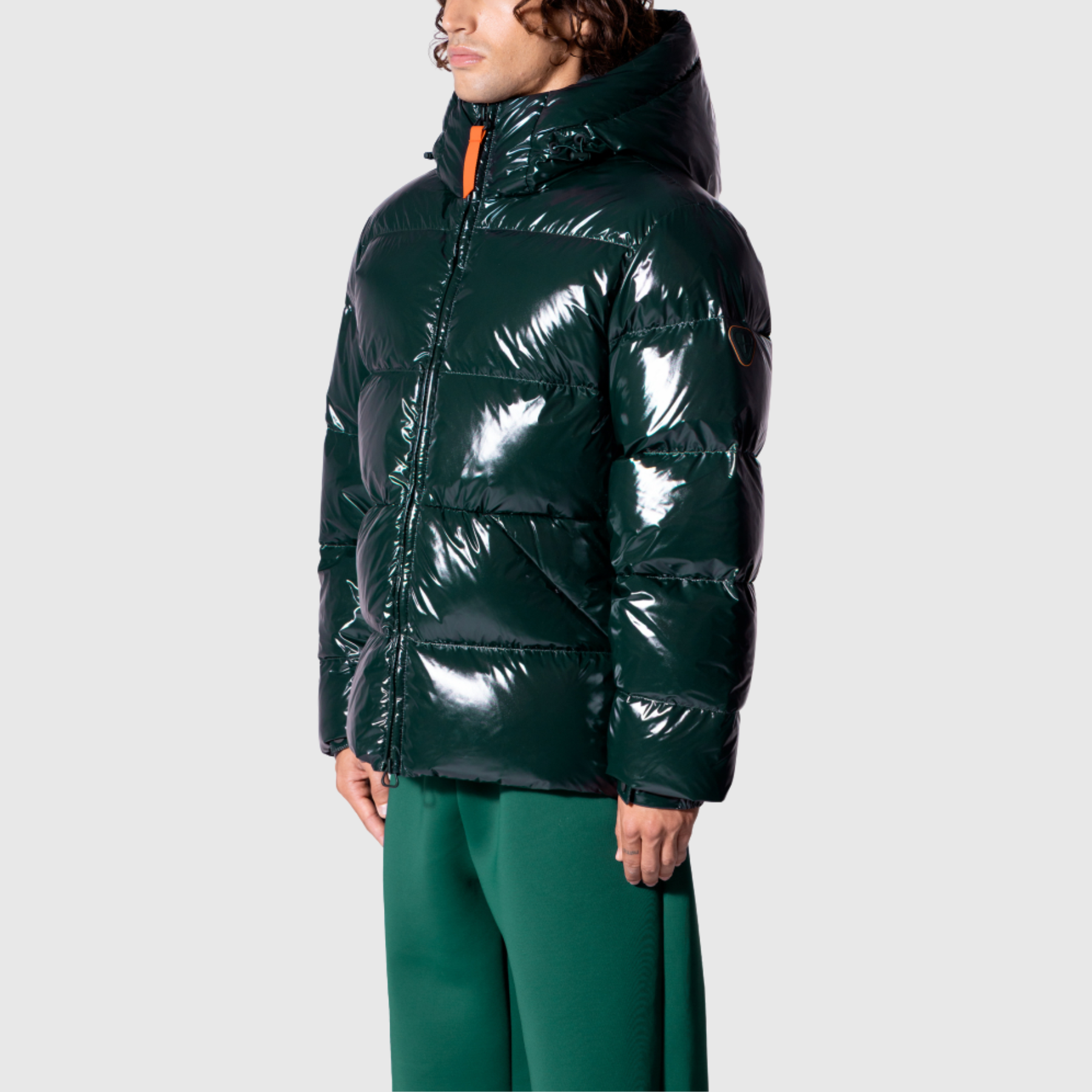 Doudoune à Capuche Nylon Glossy Vianney Bright