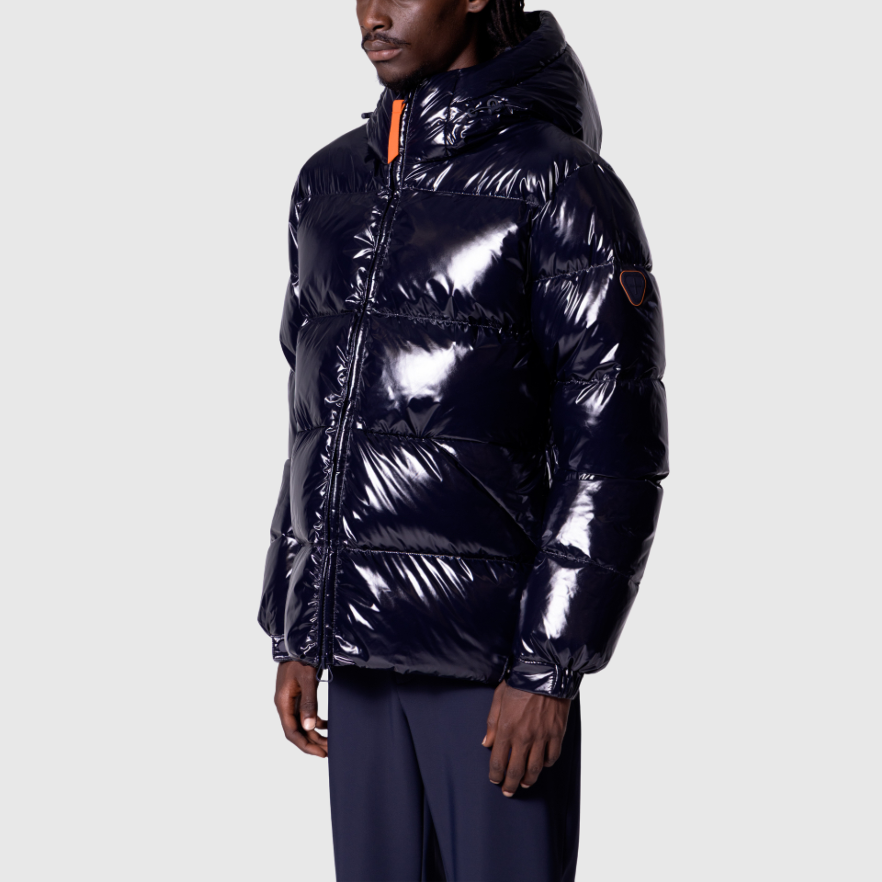 Doudoune à Capuche Nylon Glossy Vianney Bright